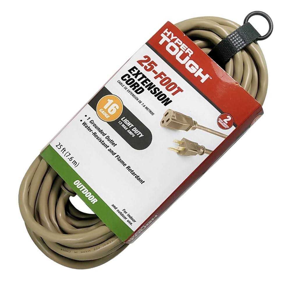 Hyper Tough Tan Outdoor Extension Cord
