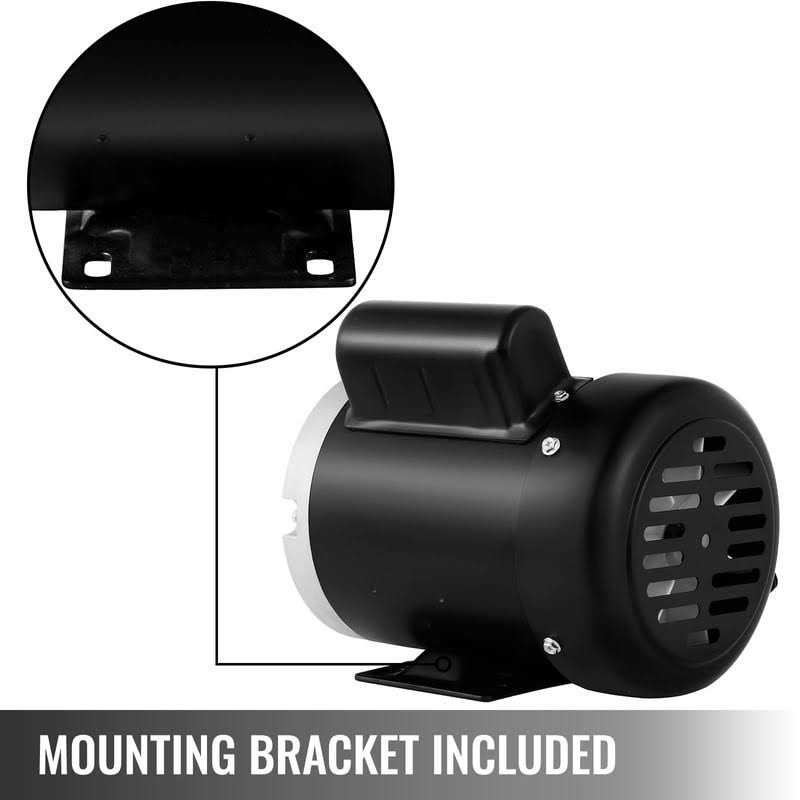 Mophorn Electric AC Motor 1725rpm 3/4HP Single Phase 56 Frame Air Compressor Motor Reversible 5/8 Shaft Diameter Electric Motor for Air Compressor - Image 3