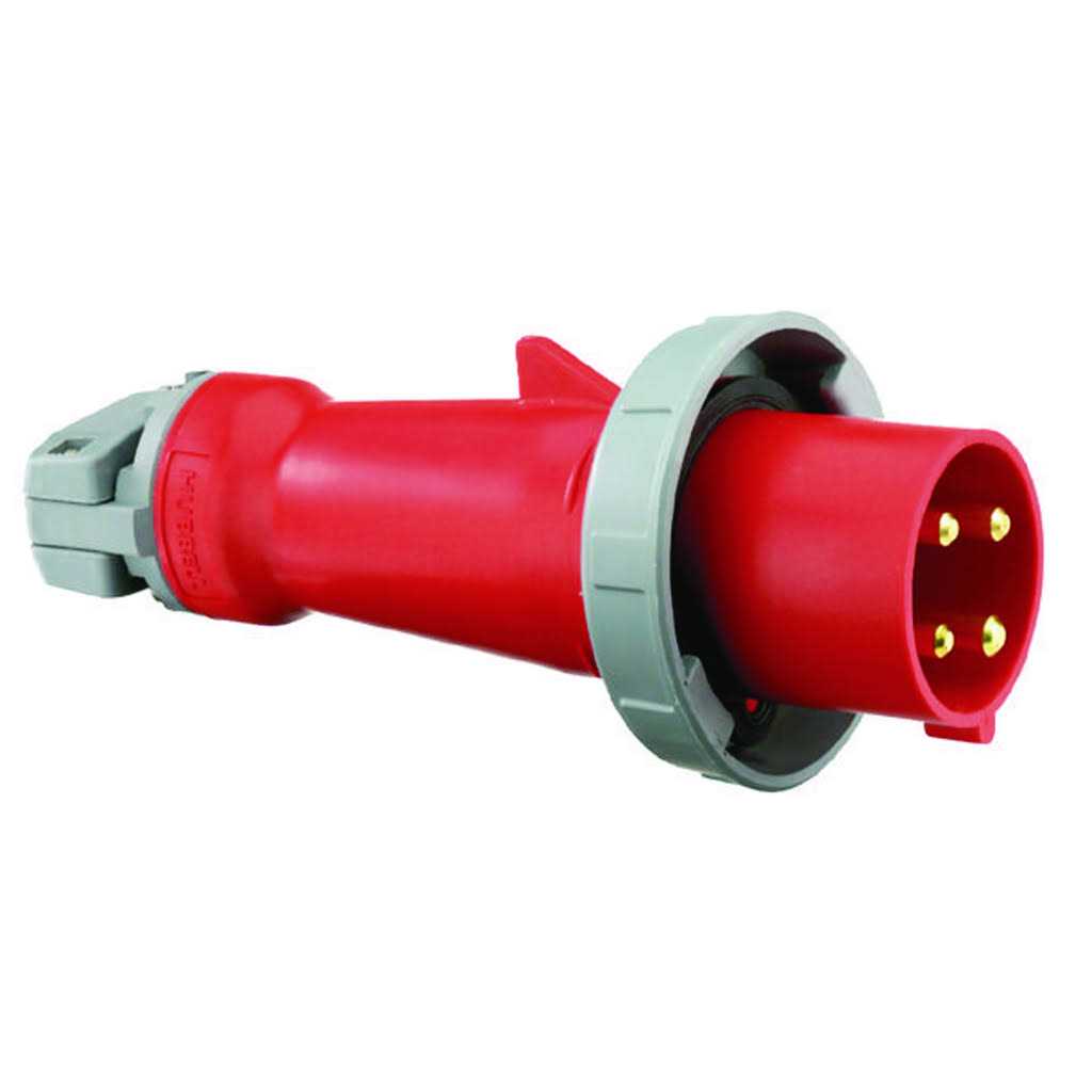 Hubbell HBL460P7W IEC Pin and Sleeve Plug - Image 3