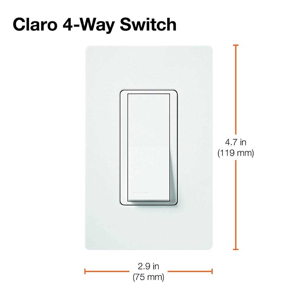 Lutron SC-4PS-SW Claro 4-Way Switch - Image 3