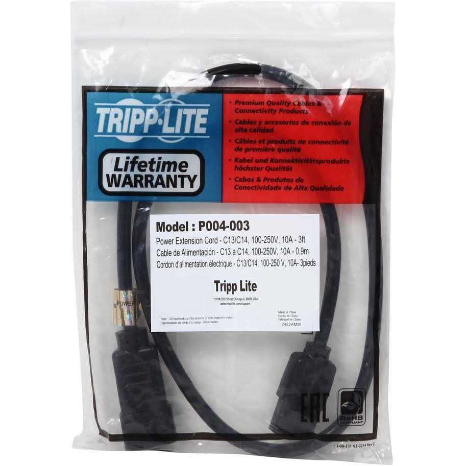 Tripp Lite Power Cord C14 to C13 P004 - Image 5