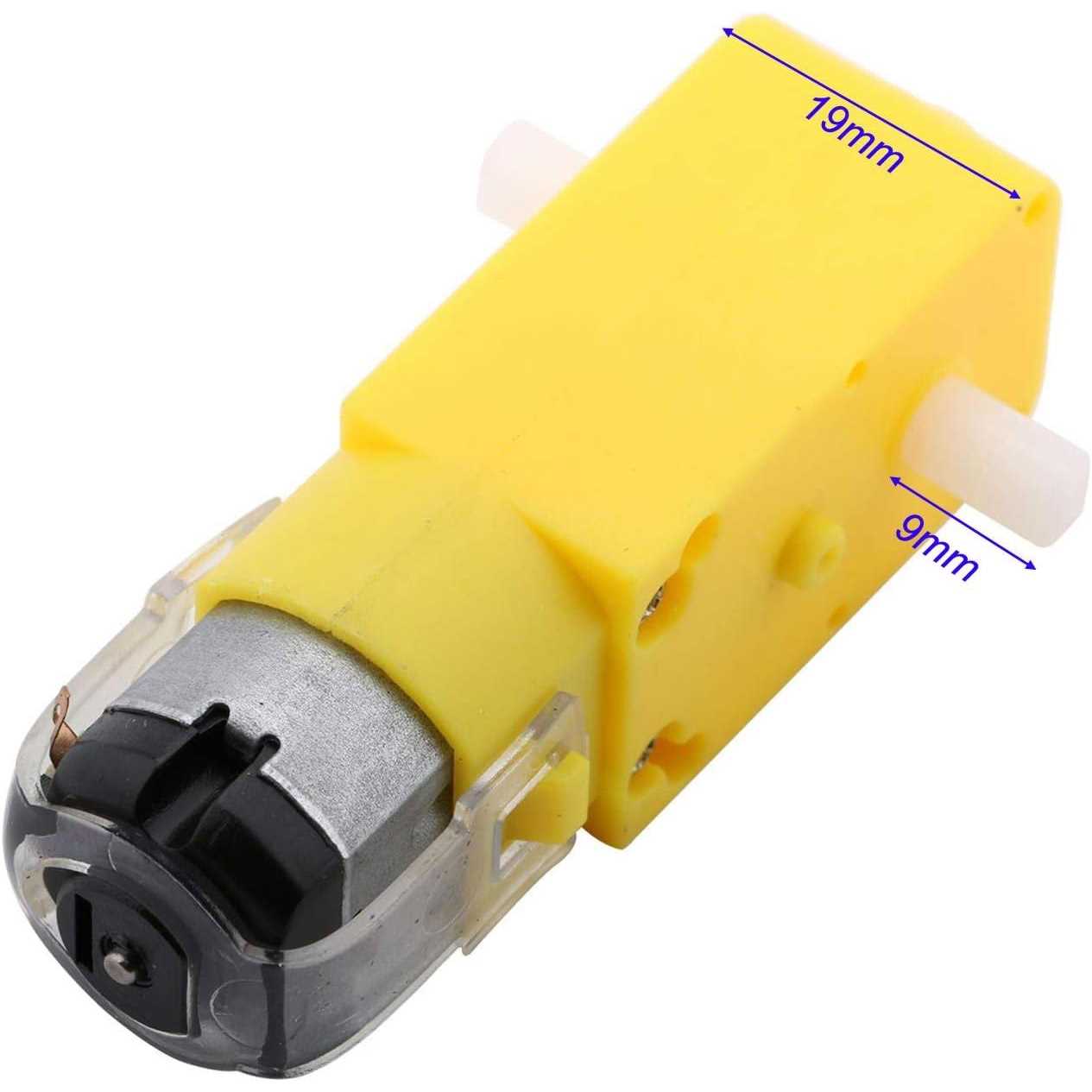 Gebildet 8pcs DC3V-12V DC Geared Motor for Four-wheel Drive Toy Car/Robotic Body/Aircraft Toys.Batch Number:Double Axis 1:48 - Image 5