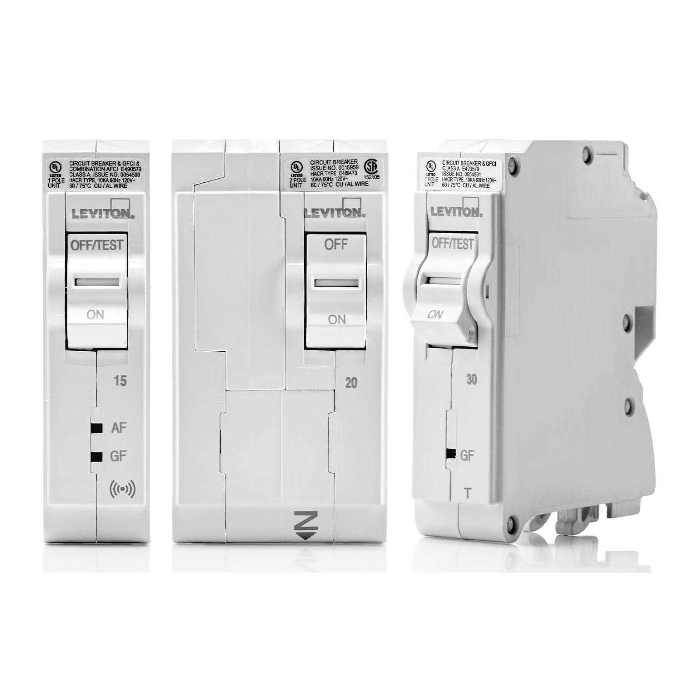 Leviton LB115-DF 15A 1-Pole Plug-on AFCI/GFCI Branch Circuit Breaker - Image 3