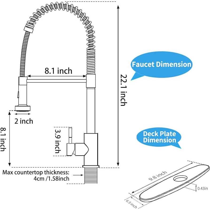 Kitchen Faucets with Pull Down Sprayer Brushed Nickel Commercial Spring Kitchen Sink Faucet High Arc - Image 3