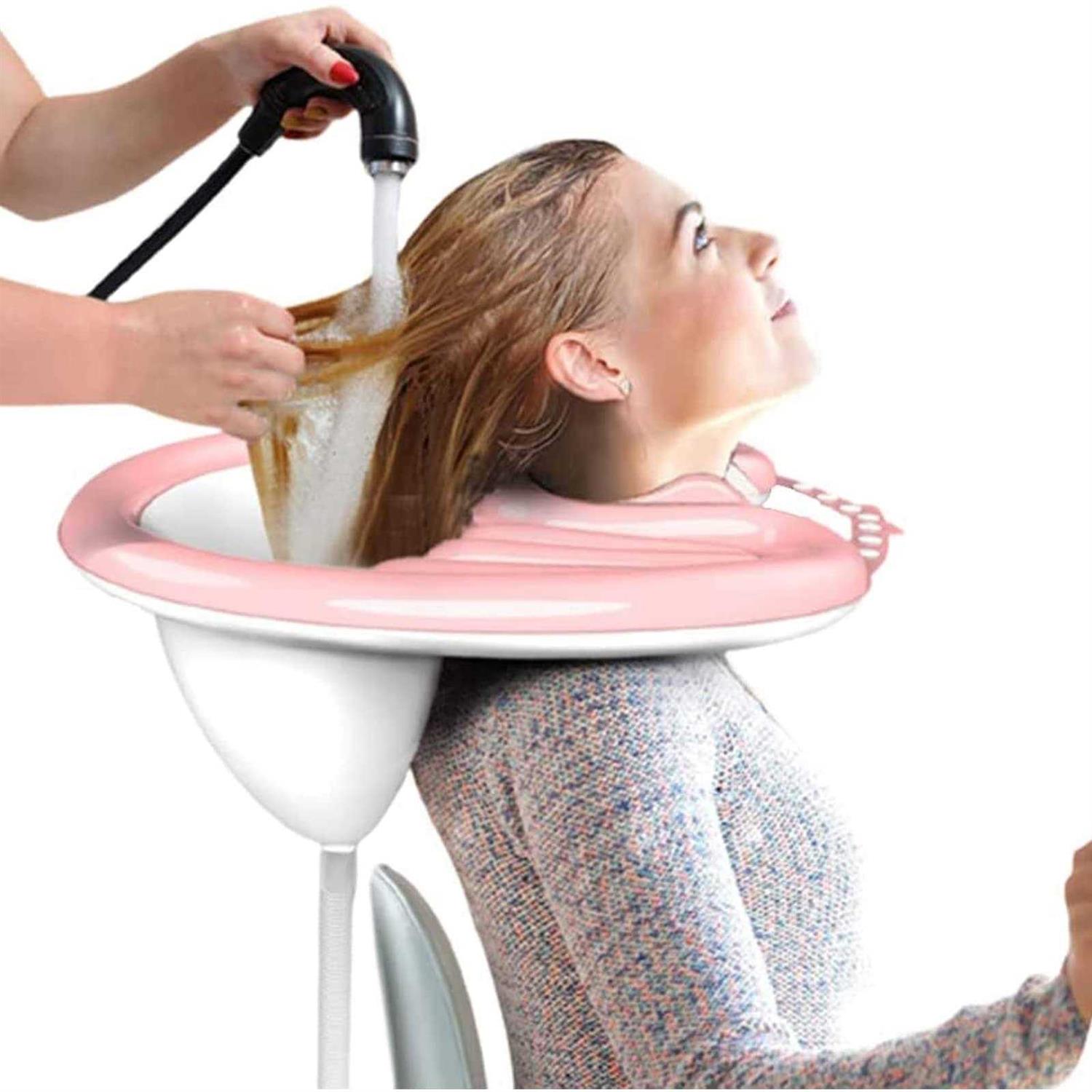 Peaoop Inflatable Shampoo Basin and Portable Shampoo Bowl with Air Pump