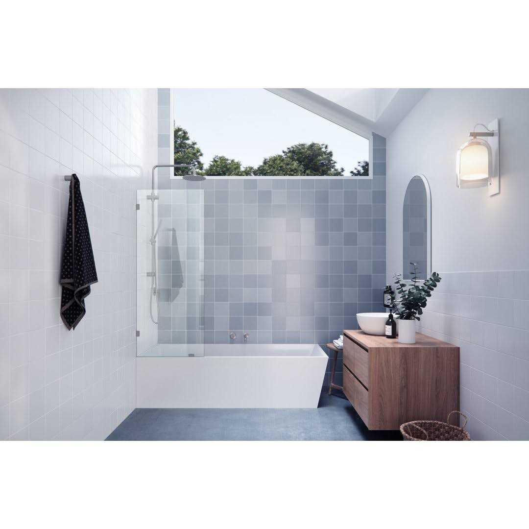 Glass Warehouse 58.25 in. x 25 in. Frameless Shower Bath Fixed Panel GW-BF-25 - Image 5