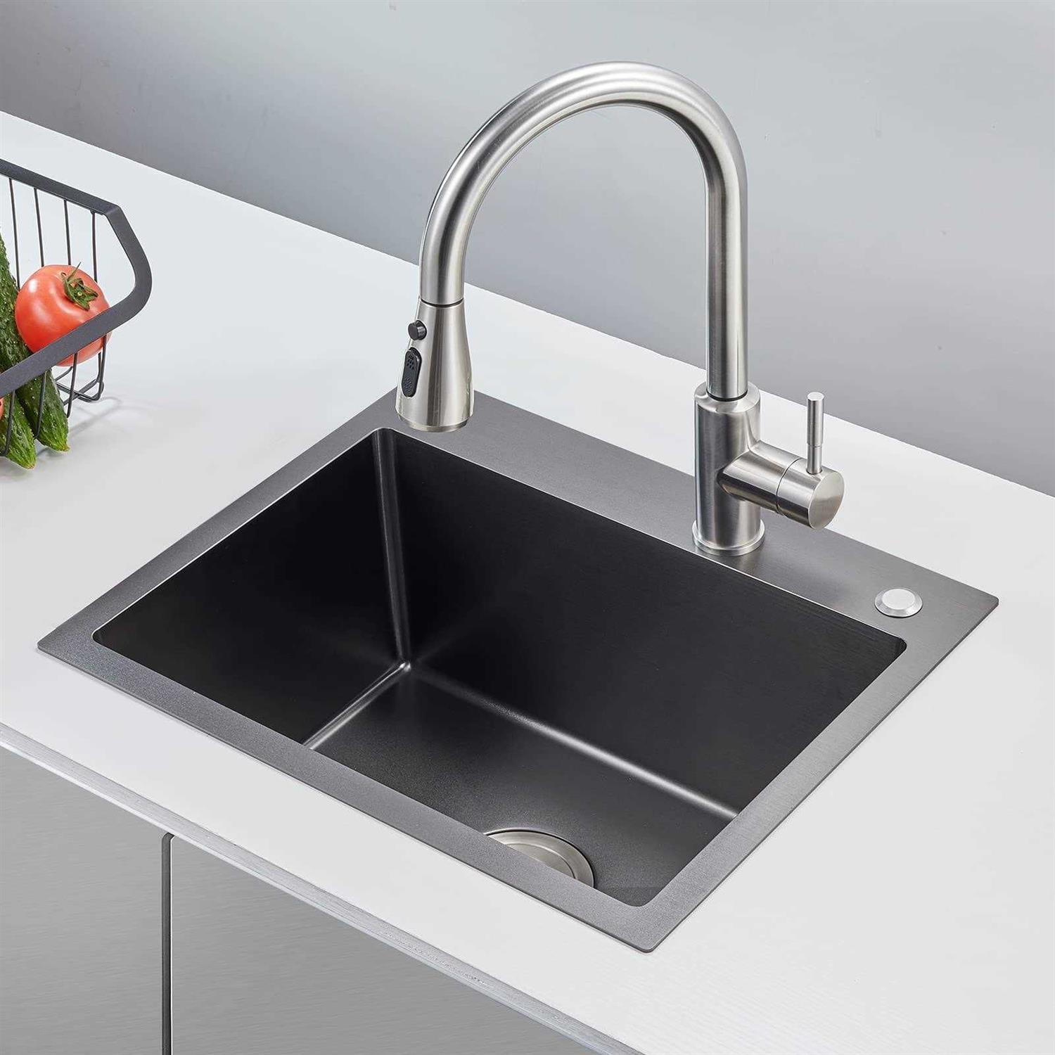 MENATT Commercial 22 X 18 Inch Drop in Single Bowl Kitchen Sinks - Image 2