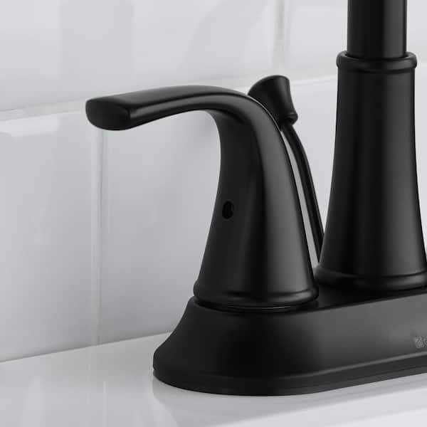 Glacier Bay Bettine 4 in. Centerset 2-Handle High-Arc Bathroom Faucet - Image 4