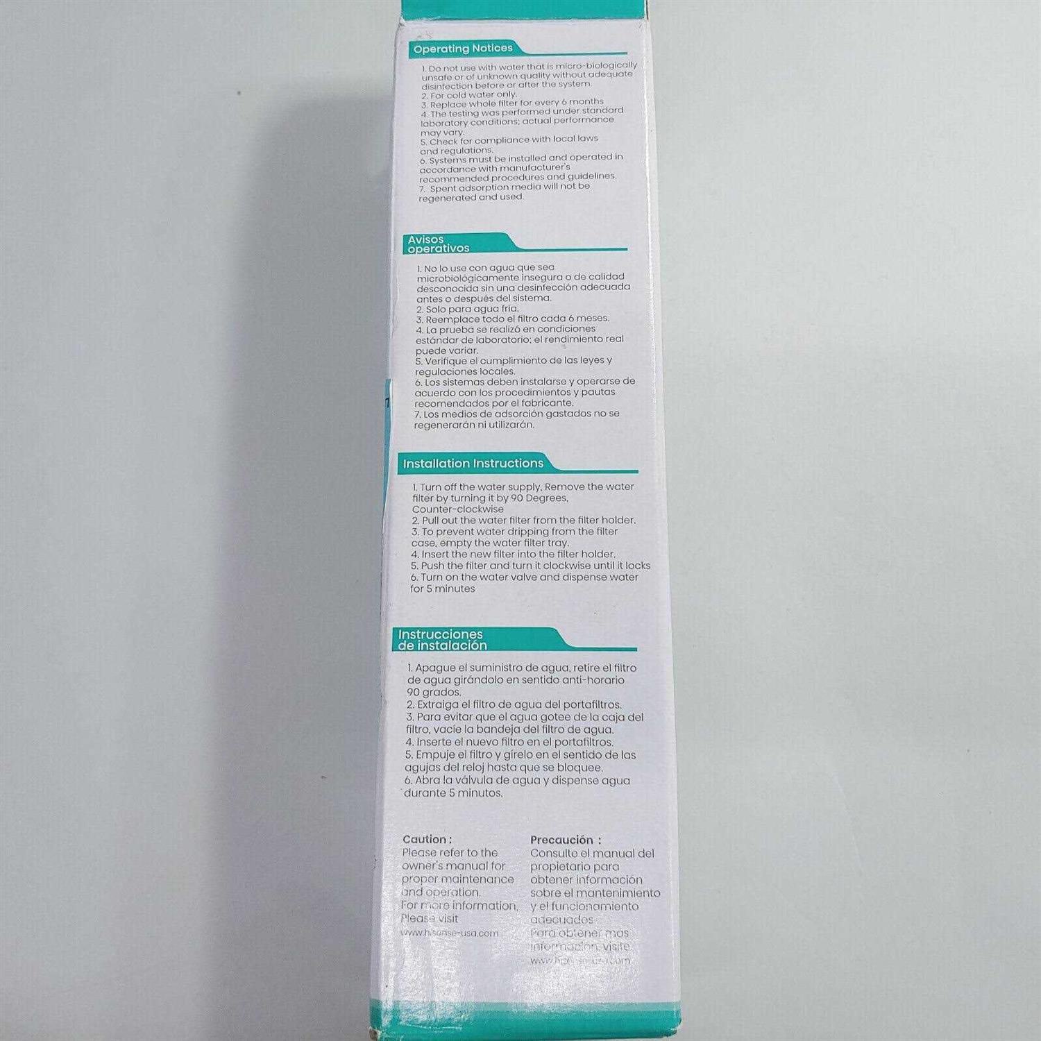 Hisense Twist-in Refrigerator Water Filter HX2017F-A - Image 3