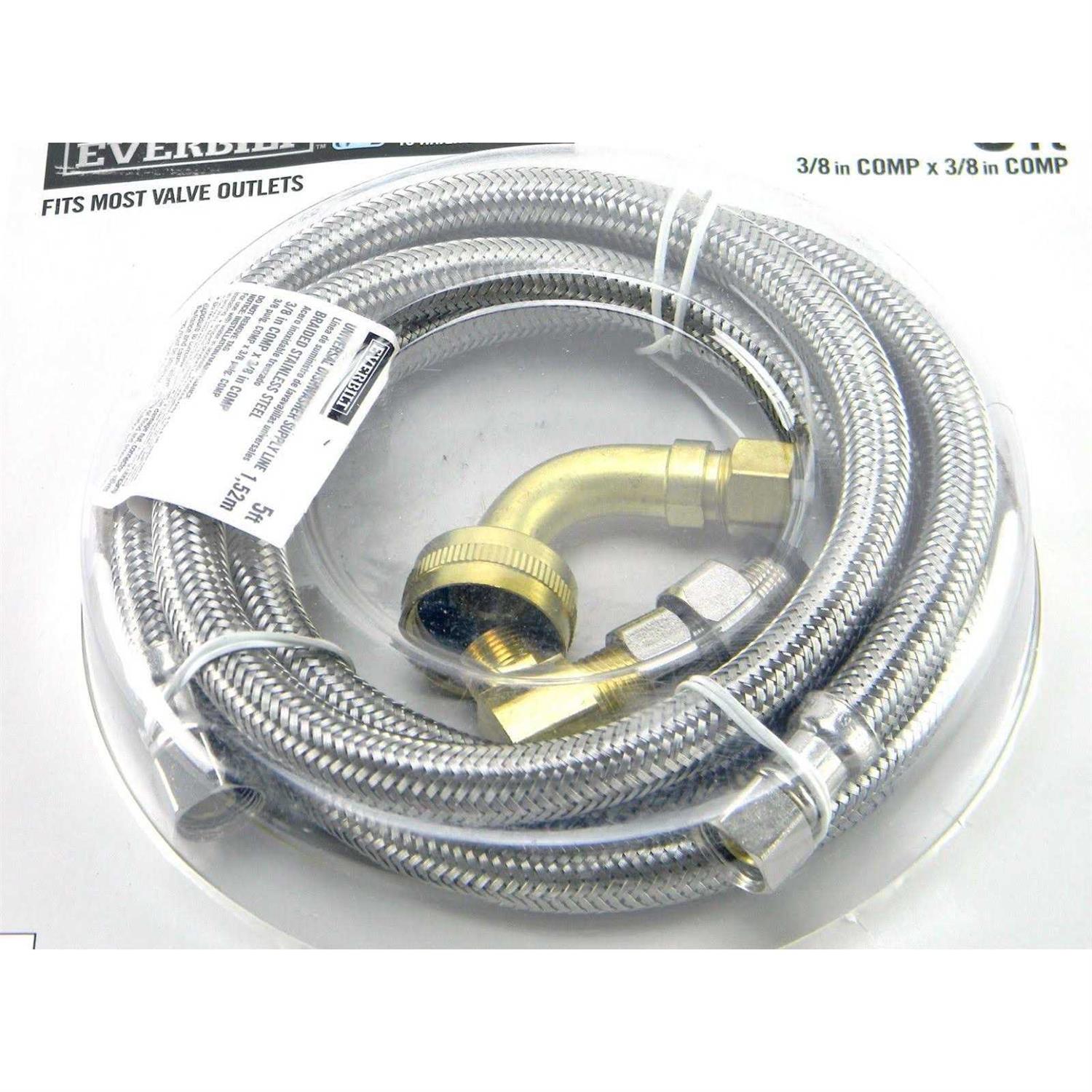Everbilt 3/8 in. x 3/8 in. x 96 in. Stainless Steel Universal Dishwasher Supply - Image 4
