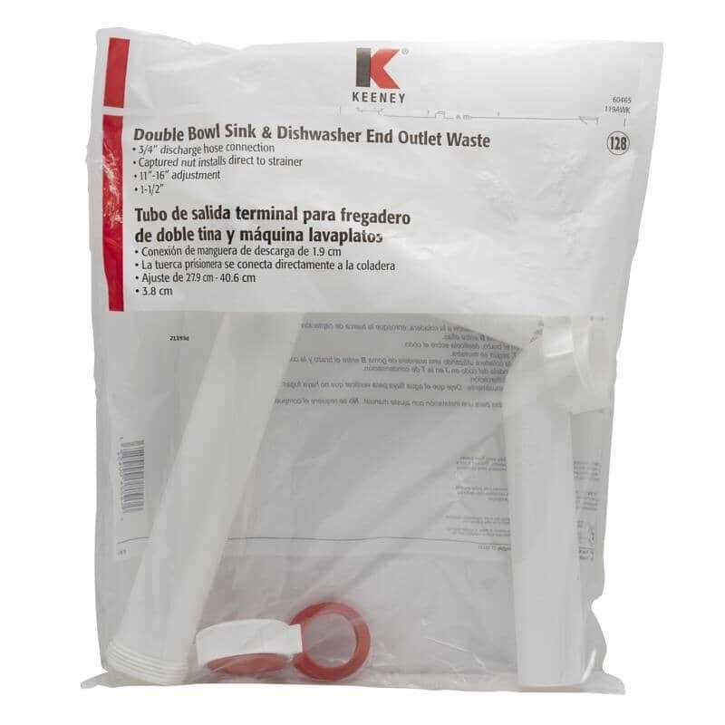 Keeney 1-1/2-in Plastic Slip Joint End Outlet Continuous Waste - Image 4