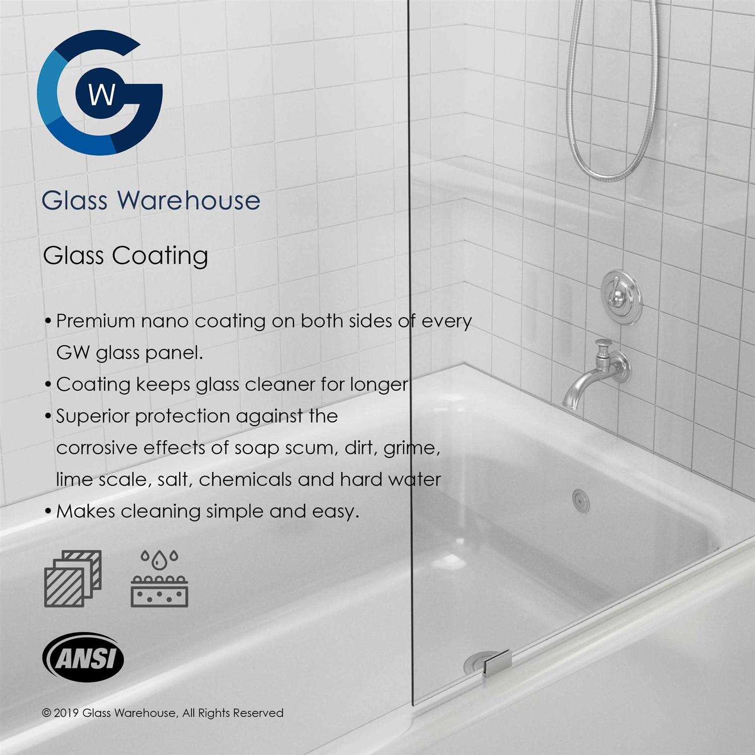 Glass Warehouse 78 Frameless Fixed Shower - Image 5