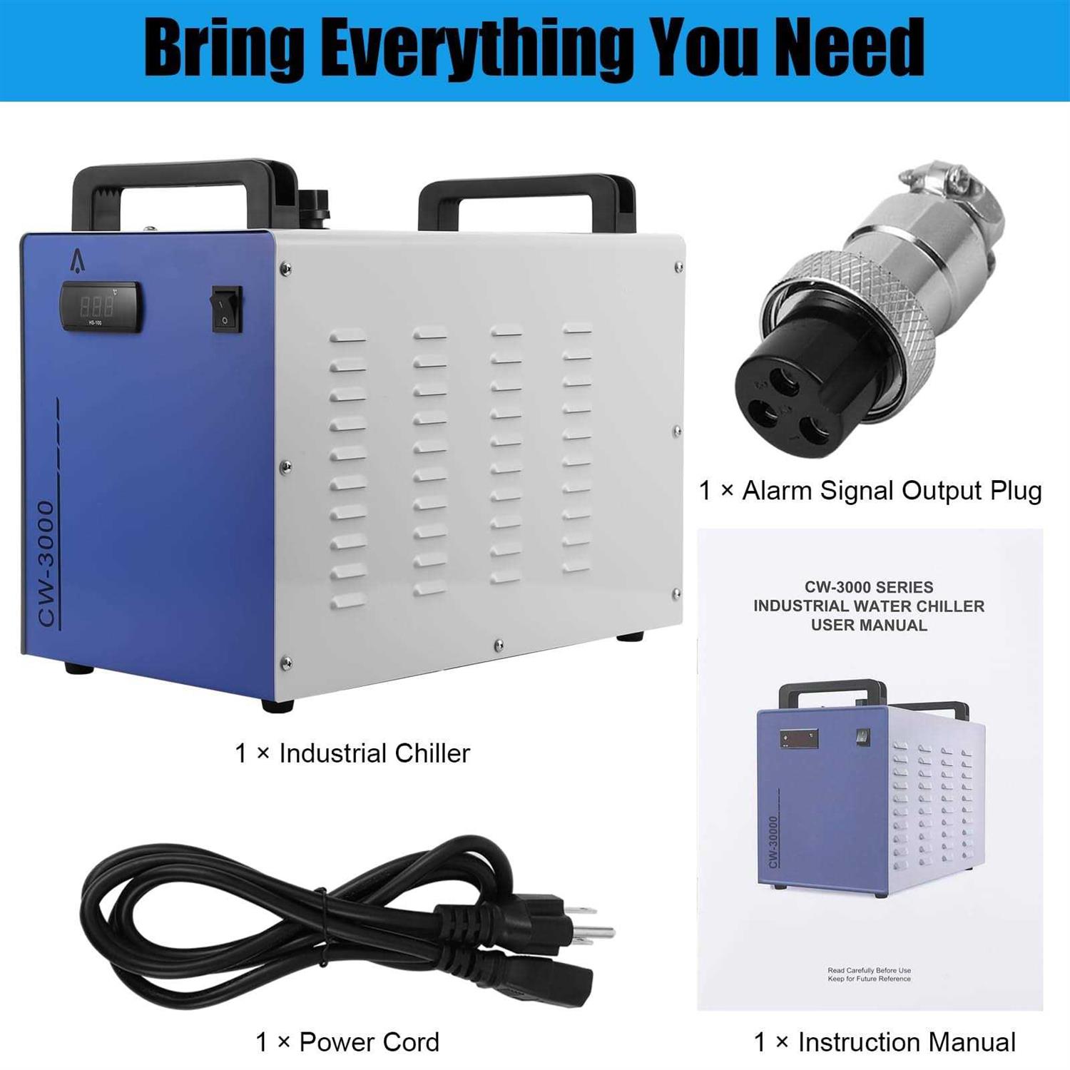 Industrial Water Chiller CW3000 Cooling System SXYCMY 110V 9L Capacity 2.6gpm Water Cooling System for 40W-80W CO2 Laser Engraving & Cutting - Image 5