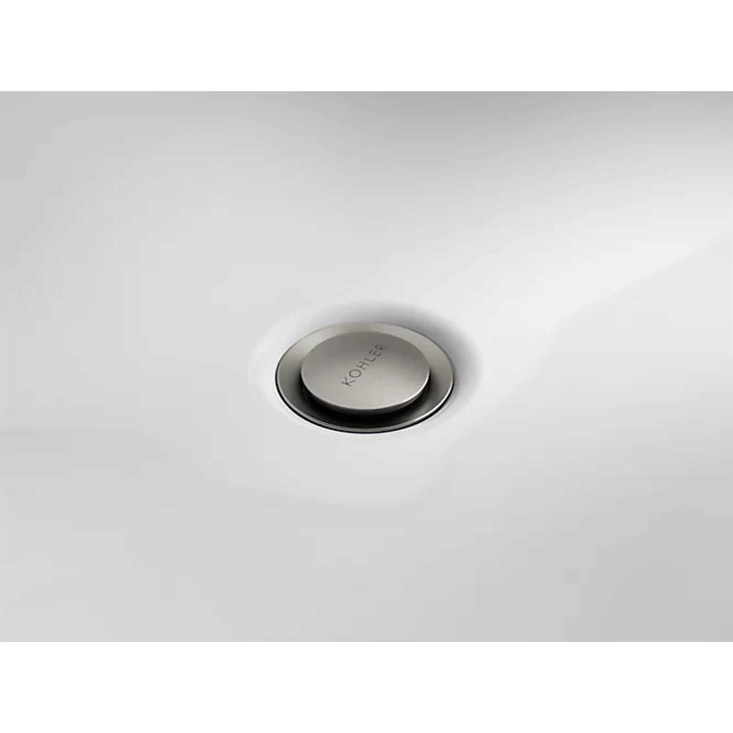KOHLER Premium Brushed Nickel 1-1/4 In. Clicker Drain with Overflow - Image 3