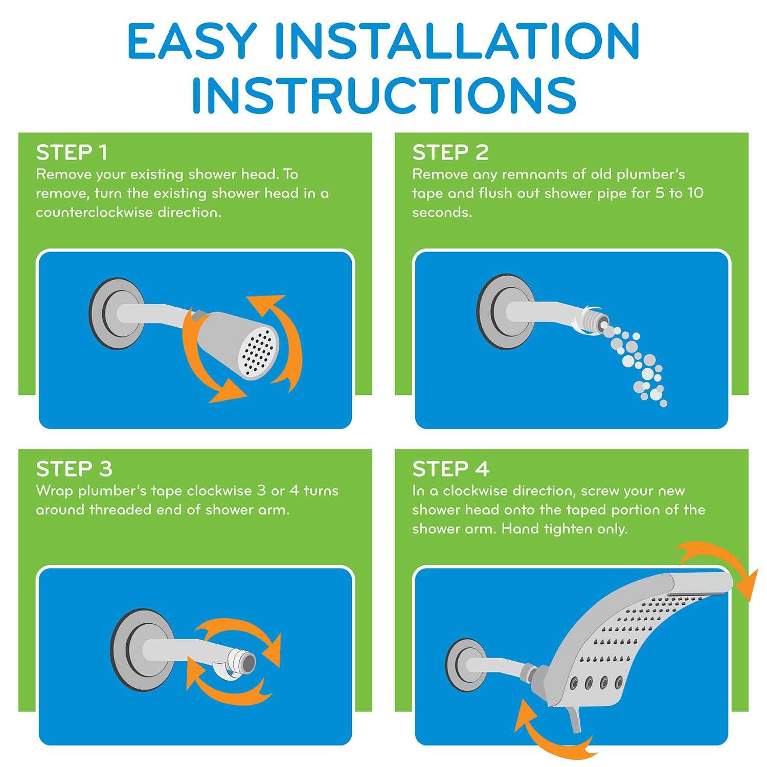 Oxygenics Curve Brushed Nickel Rectangle Rain Shower Head Fixed Shower Head 1.8-GPM 43588 - Image 5