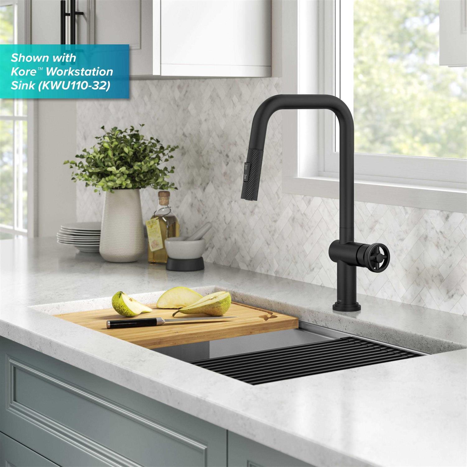 Kraus Urbix Industrial Pull-Down Single Handle Kitchen Faucet KPF-3126 - Image 4