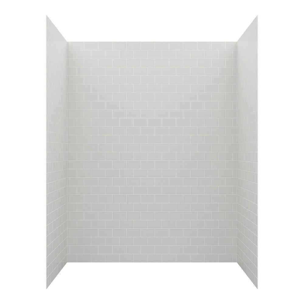 Foremost GFS424278 Jetcoat 42 x 42 x 78 Two Panel Corner Shower Wall Kit - Image 4