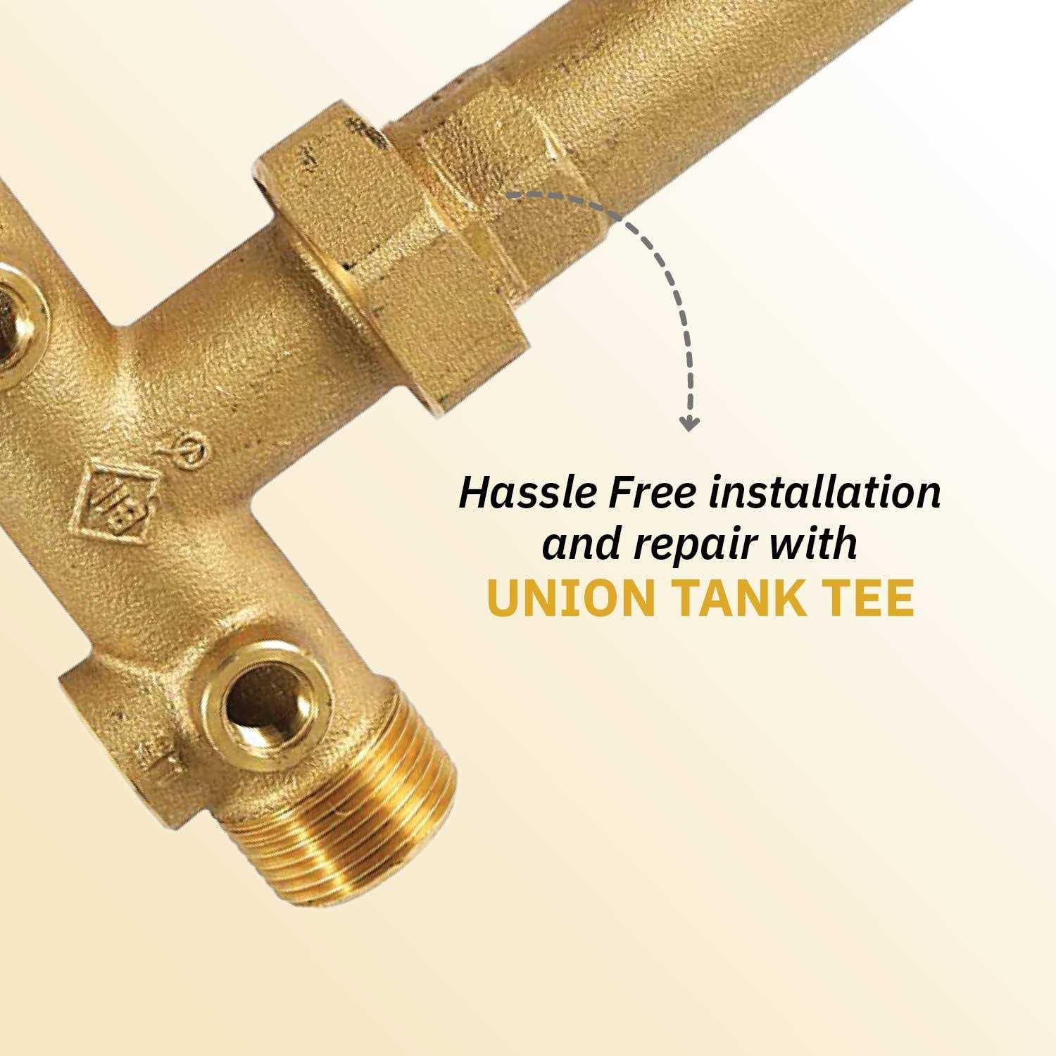 Plumb eeze Pressure Tank Installation Kit with 1 Brass Union Tank Tee to fit Most Pressure Tanks with diameters up to 16 - Image 3