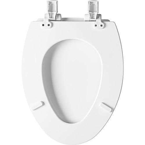 Mayfair Slow Close Wood Toilet Seat White - Image 5