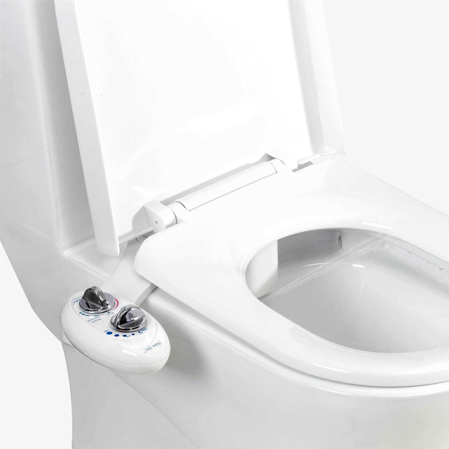 Luxe Bidet Neo 185 Self-Cleaning Dual Nozzle Non-Electric Bidet Attachment for Toilet Seat - Image 3