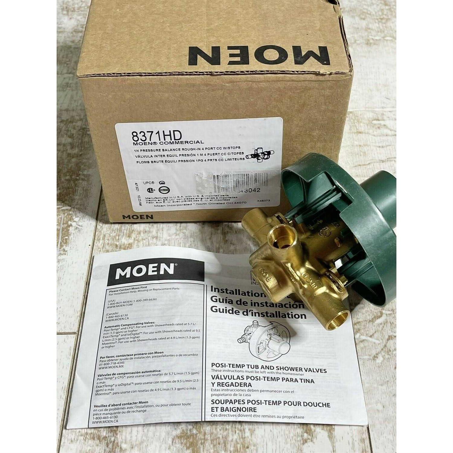 Moen 1/2 in. CC Pressure Balancing Valve 8371HD - Image 4