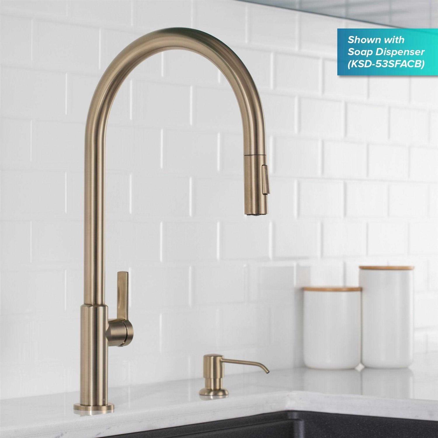 Kraus Oletto High-Arc Single Handle Pull-Down Kitchen Faucet - Image 3