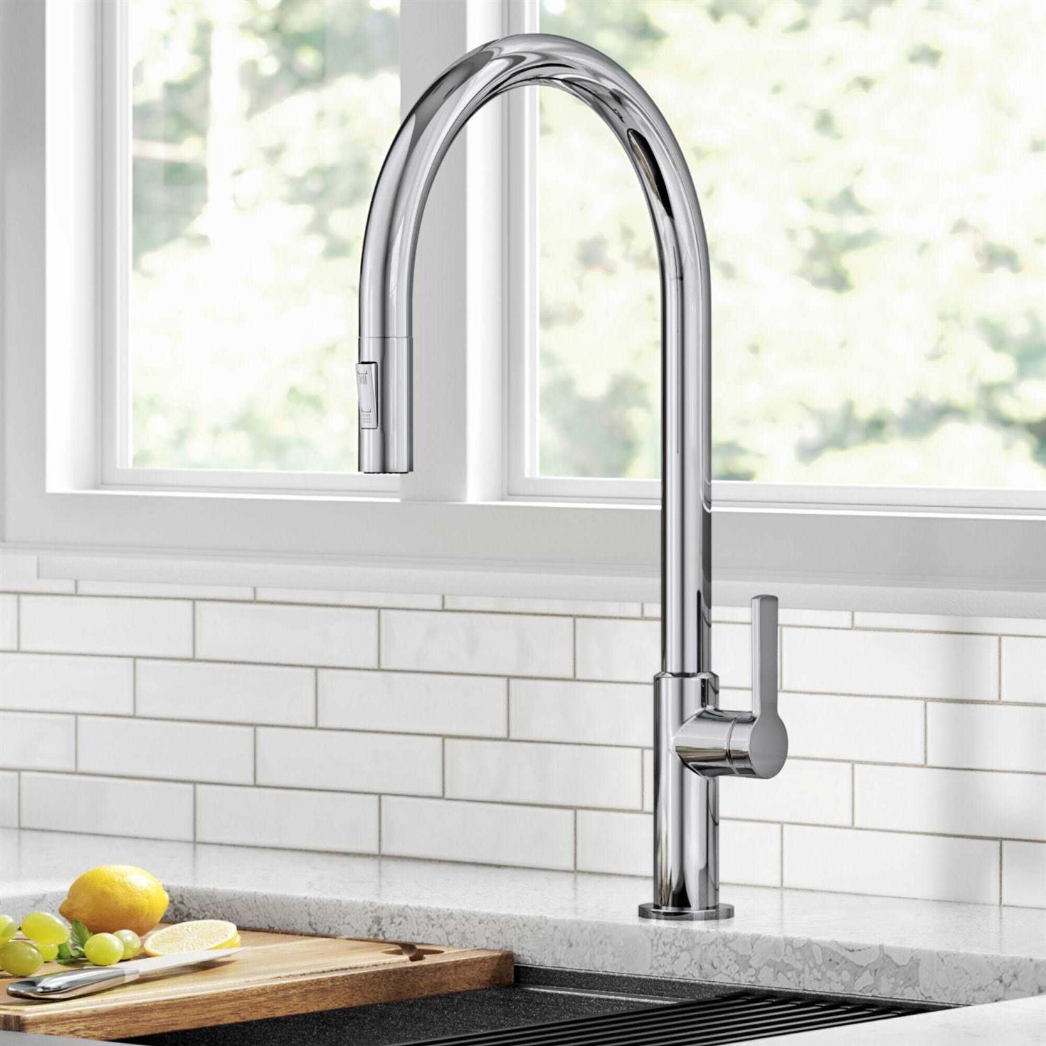 Kraus Oletto High-Arc Single Handle Pull-Down Kitchen Faucet - Image 5