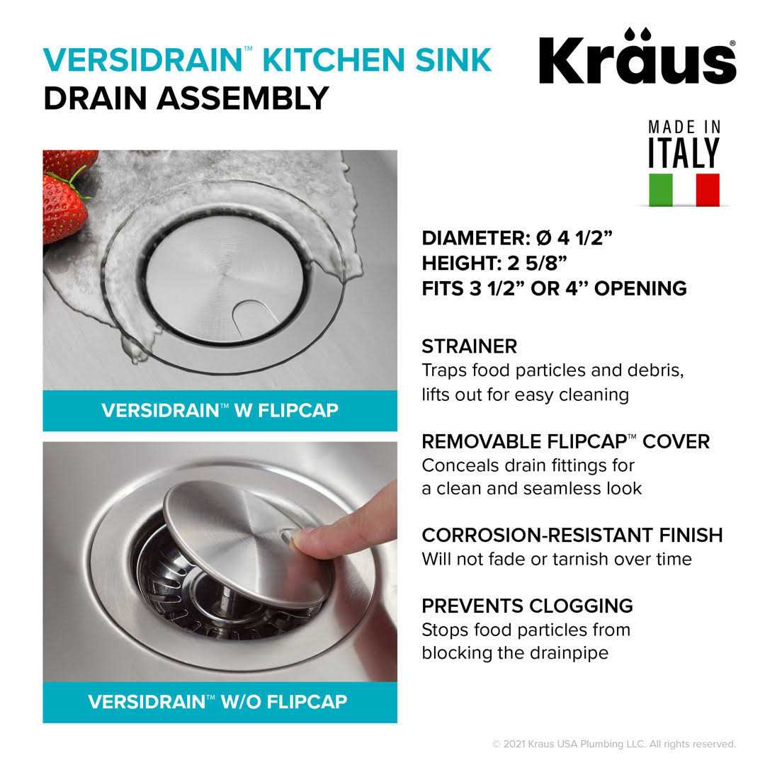 Kraus Dex 33-inch Undermount 16 Gauge Stainless Steel Single Bowl Kitchen Sink KA1US33B - Image 4