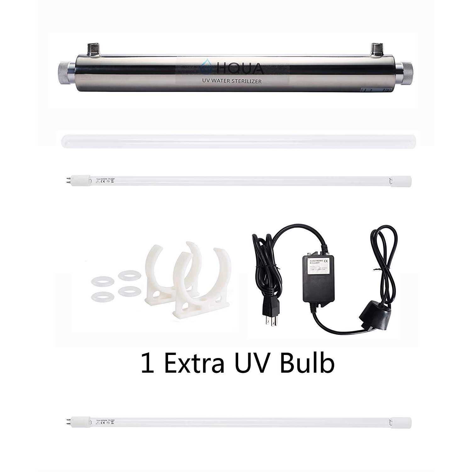 HQUA-OWS-6 Ultraviolet Water Purifier Sterilizer Filter for Kitchen Water Purification,6GPM 110V 25W Model HQUA-UV - Image 3