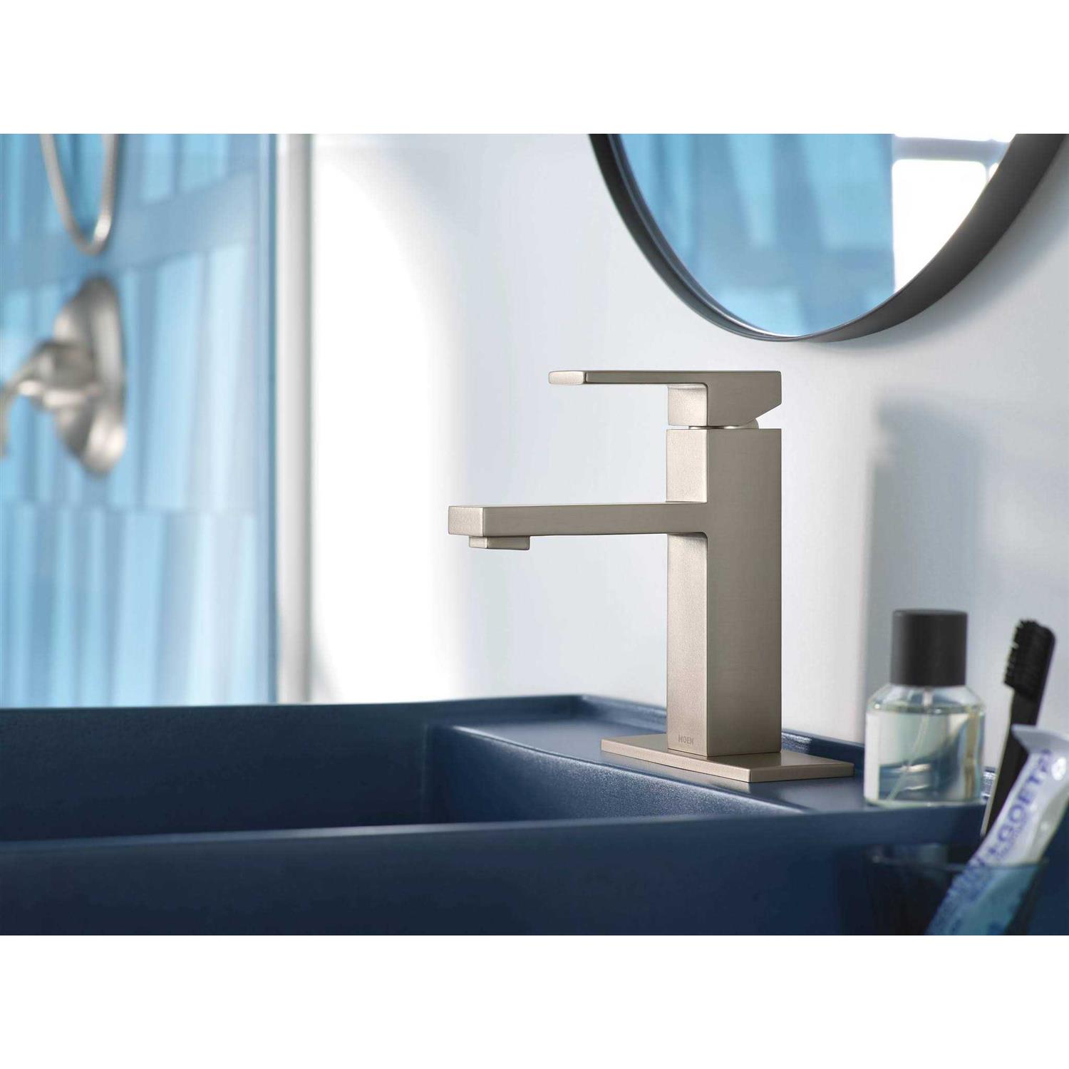 Moen Revyl One-Handle Single Hole Bathroom Faucet with Drain Assembly Finish - Image 3