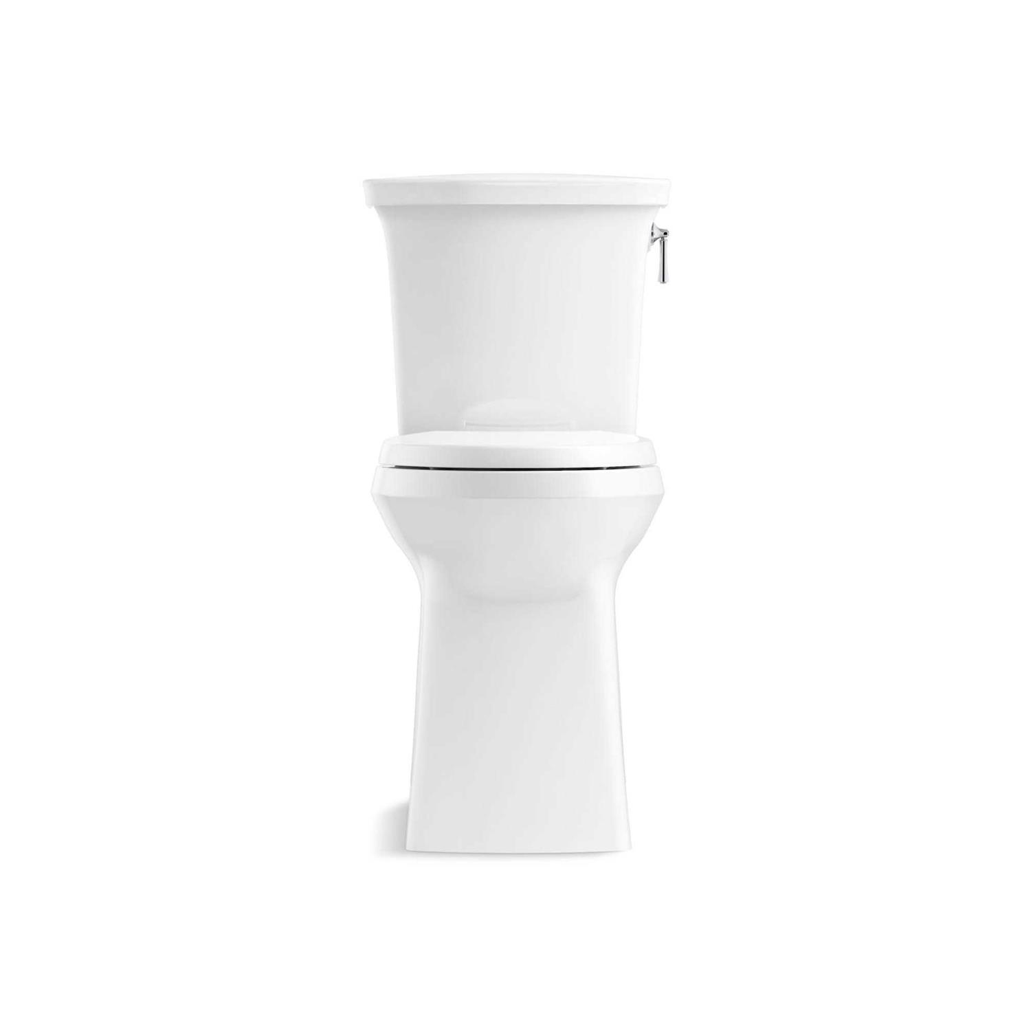 Kohler K-33813-0 Corbelle Tall Two-Piece Elongated Toilet With Skirted Trapway 1.28 Gpf - Image 4