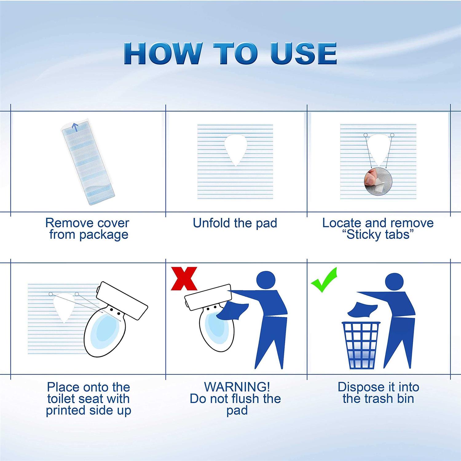 Miller Essentials Llc 20 Extra Large Individually Wrapped Disposable Toilet Seat Covers - Image 3