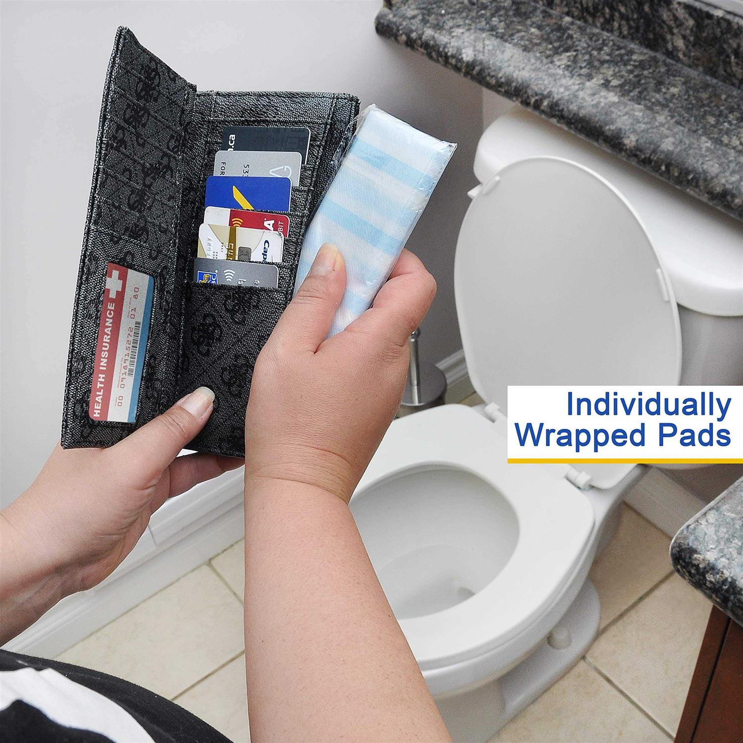 Miller Essentials Llc 20 Extra Large Individually Wrapped Disposable Toilet Seat Covers - Image 4