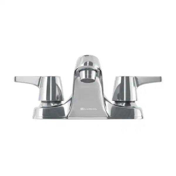 Glacier Bay Aragon 4 in. Centerset 2-Handle Low-Arc Bathroom Faucet with Pop-Up Drain - Image 3