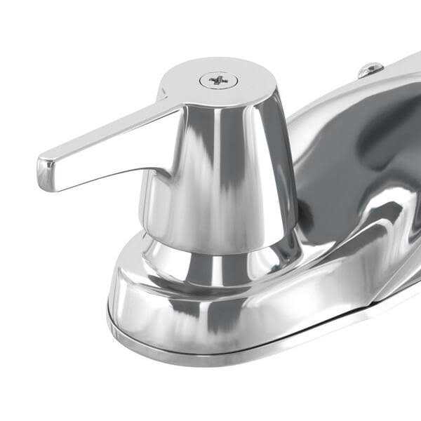 Glacier Bay Aragon 4 in. Centerset 2-Handle Low-Arc Bathroom Faucet with Pop-Up Drain - Image 4