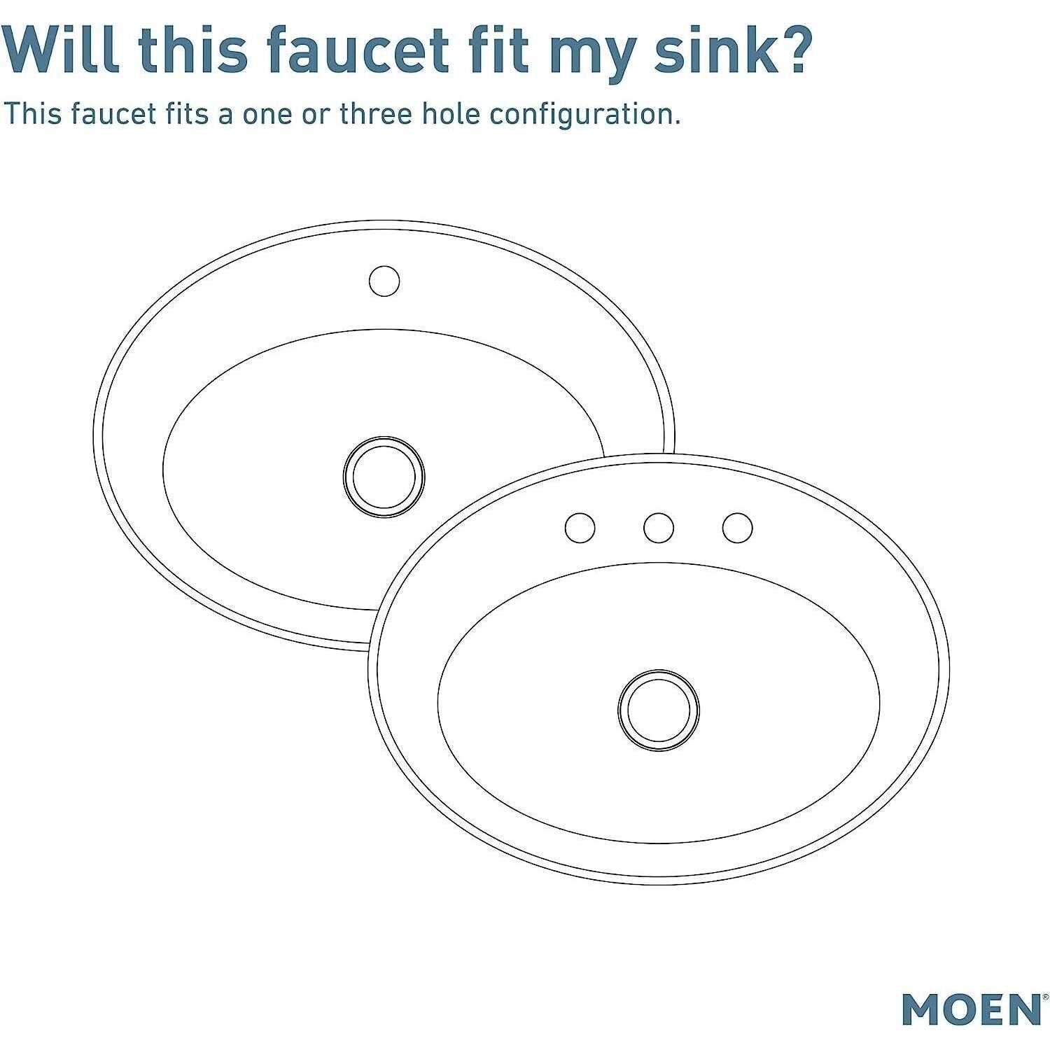 Moen Meena Single Hole Single handle Bathroom Faucet - Image 3