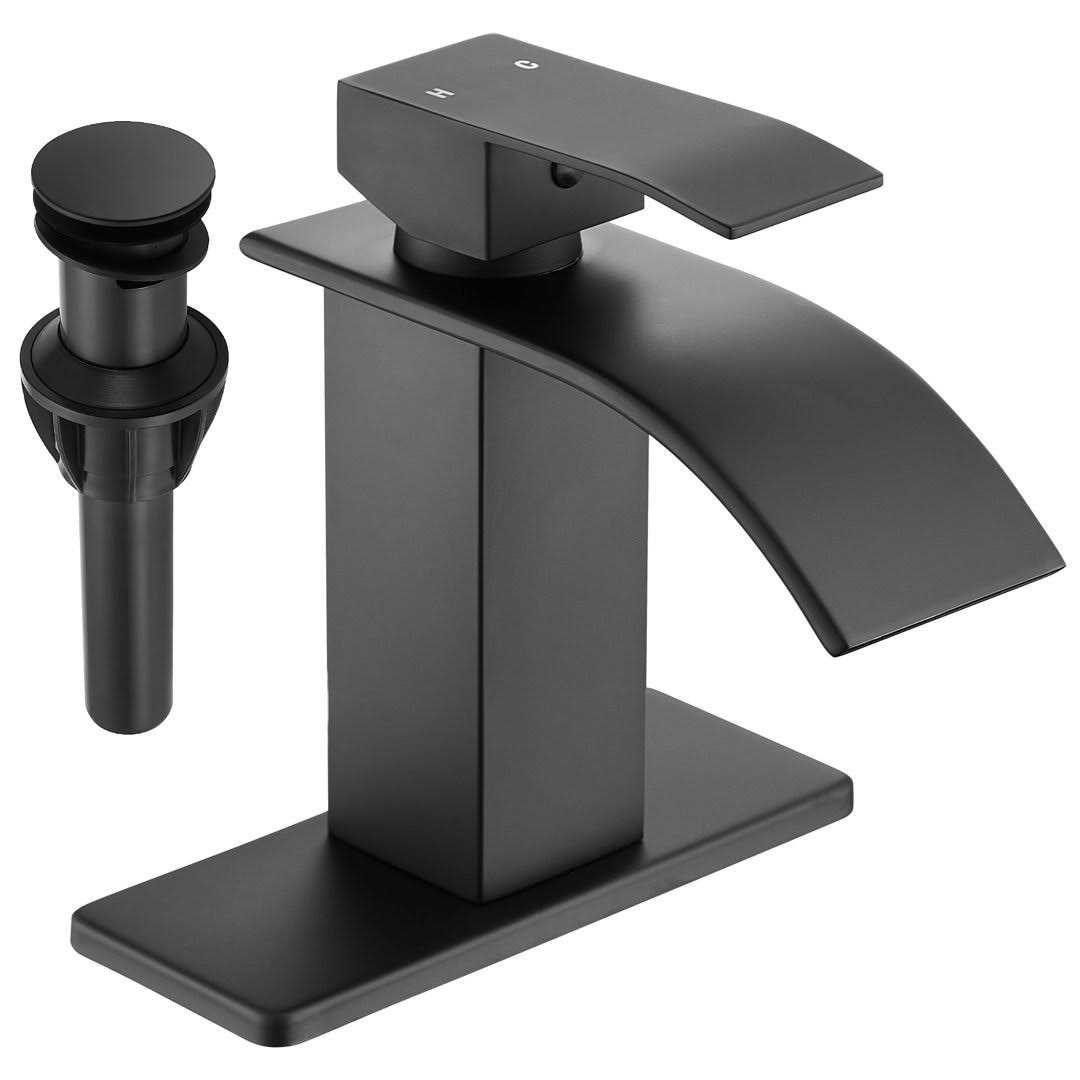 KEBOO 7771 Single Hole Bathroom Faucet with Drain Assembly Finish - Image 3