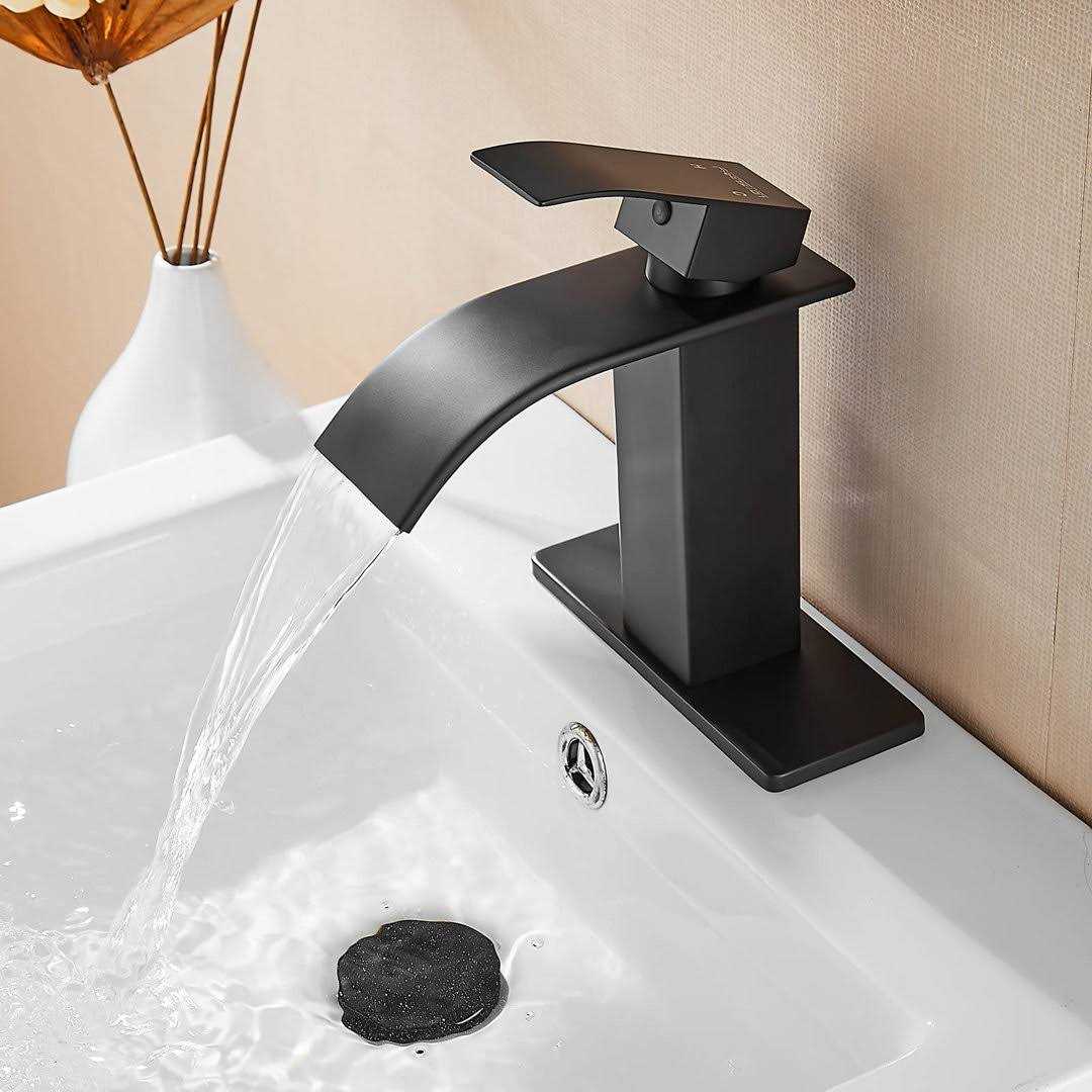 KEBOO 7771 Single Hole Bathroom Faucet with Drain Assembly Finish - Image 4