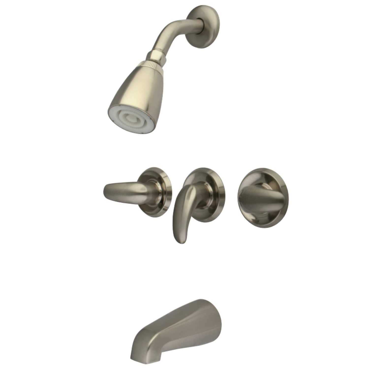 Kingston Brass Legacy Three-Handle Tub and Shower Faucet - Image 3