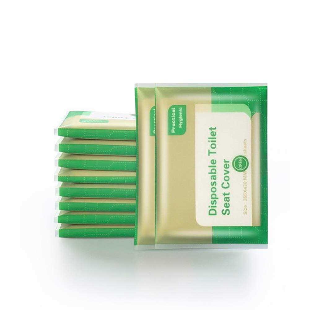 Erstewahls 100 Flushable Toilet Seat Covers,Dissolved in water, portable individually packaged for Kids, Toddlers and Adults for Use During Travel