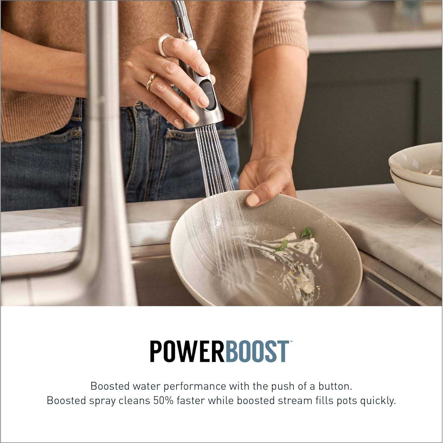 Moen Belfield One-Handle High Arc Pulldown Kitchen Faucet - Image 3