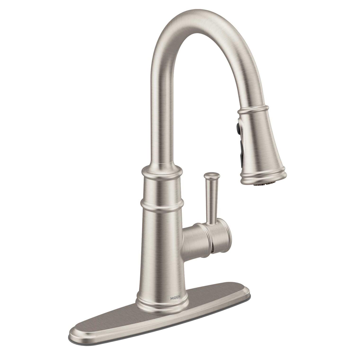 Moen Belfield One-Handle High Arc Pulldown Kitchen Faucet - Image 4