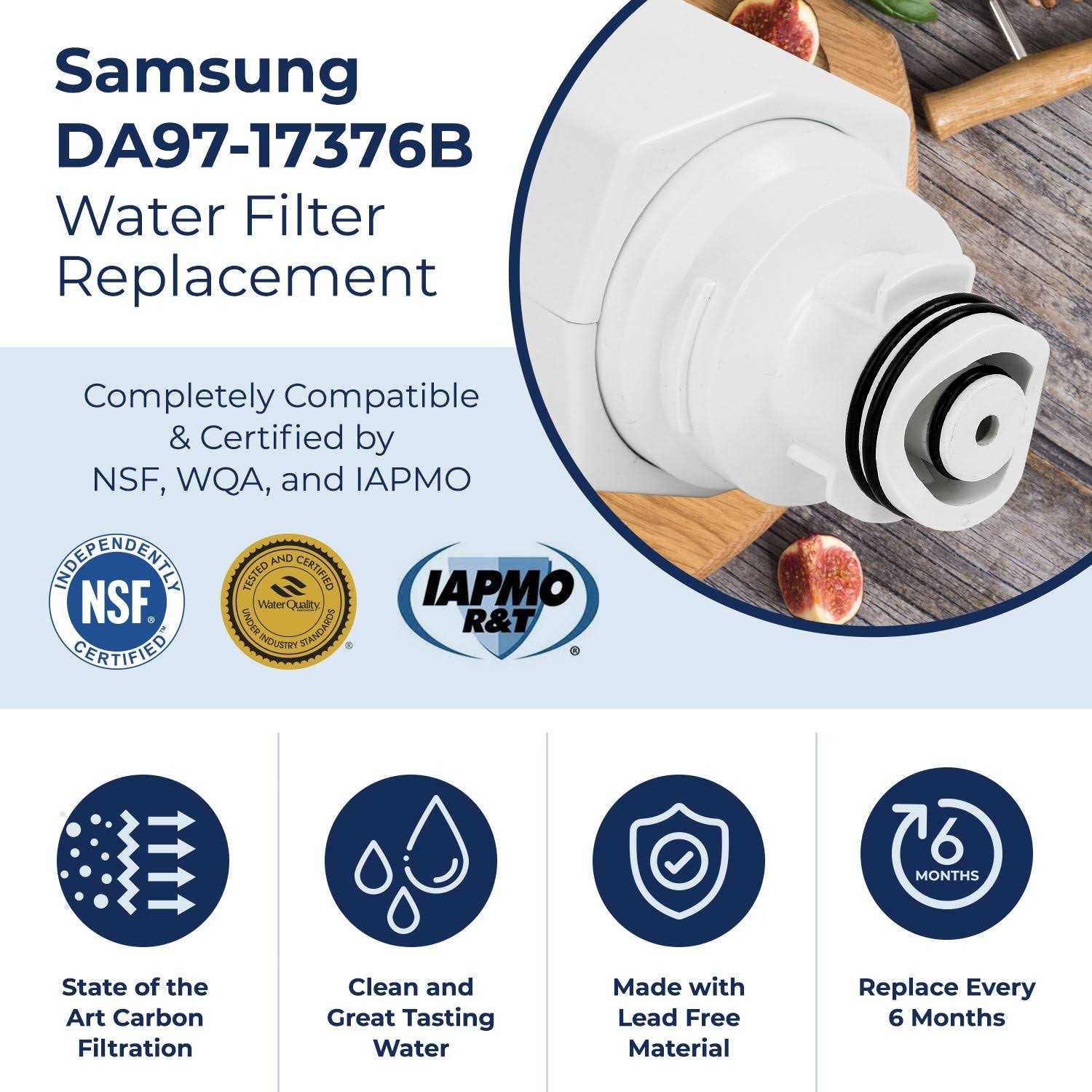 Pureline DA97-17376B and Haf qin Water Filter Replacement for Samsung Haf-qin - Image 5