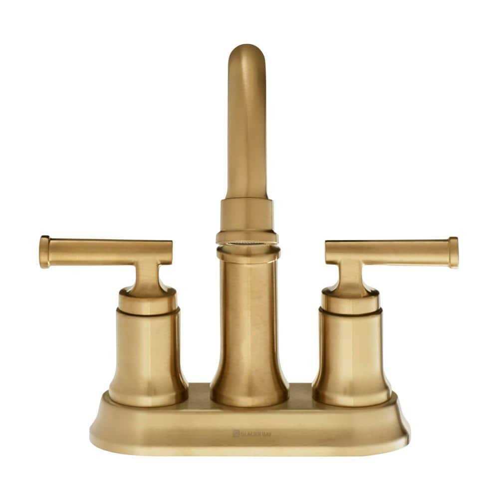 Glacier Bay 4 in. Oswell Centerset Double Handle High Arc Bathroom Faucet - Image 3