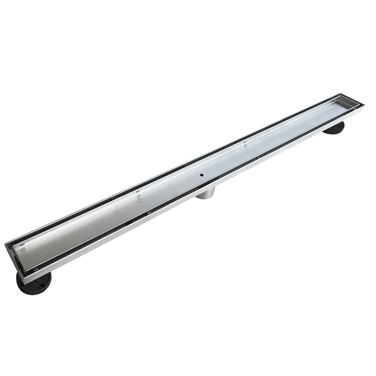 Neodrain Linear Shower Drain with Tile Insert Grate,Professional Brushed 304 Stainless Steel Rectangle Shower Floor Drai - Image 4