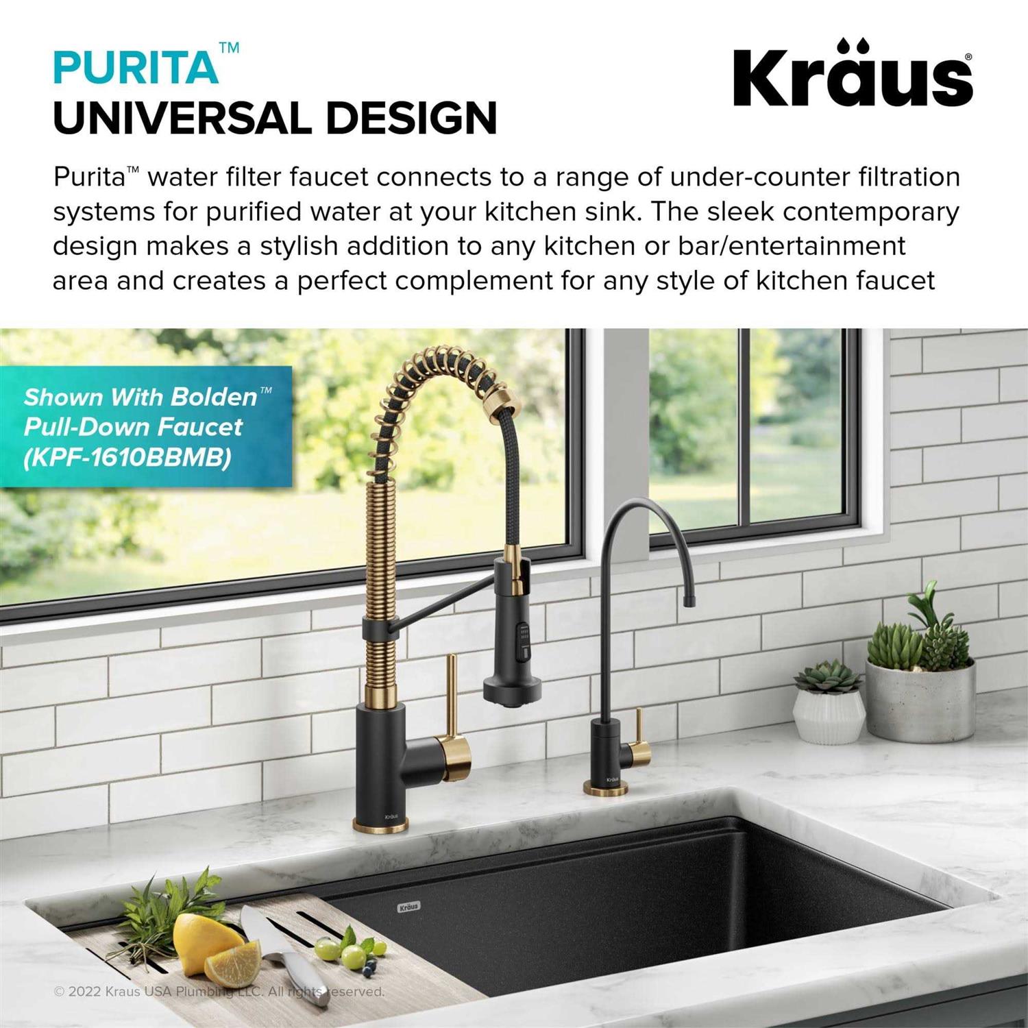 Kraus Purita 100% Lead-Free Kitchen Water Filter Faucet - Image 5