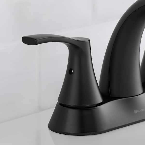 Glacier Bay Arnette 4 in. Centerset Double-Handle High-Arc Bathroom Faucet - Image 4