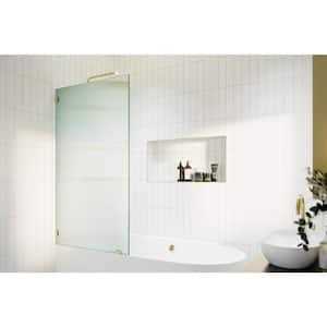 Glass Warehouse Venus 34 in. x 66.75 in. Single Fixed Frameless Arched Bathtub Panel B-ARC-34 - Image 5