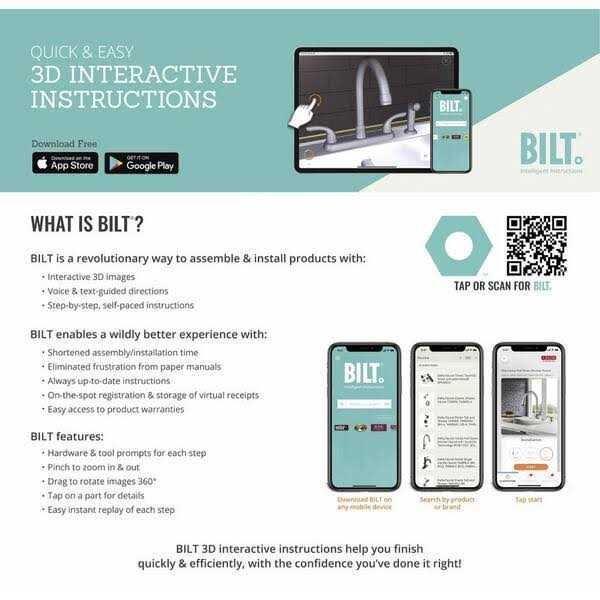 Glacier Bay Single-Handle Standard Kitchen Faucet with White Side Sprayer 825 226 - Image 3