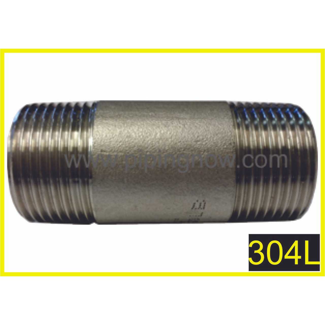 Merit Brass 304 Stainless Steel Pipe Nipple - Image 5